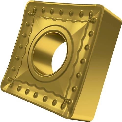 Plaquette de tournage ISO SNMM 250724E-OR:T8345 D.9,12 mm Revêtement PVD or — lot de 10 pièces