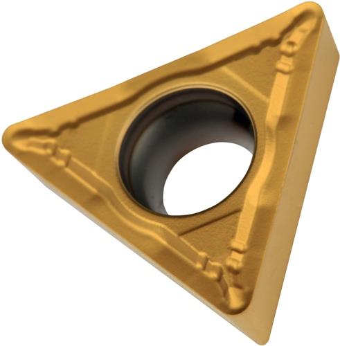 Plaquette de tournage ISO TCMT 16T304E-UR:TT310 D.4,4mm revêtement PVD or — lot de 10 pièces