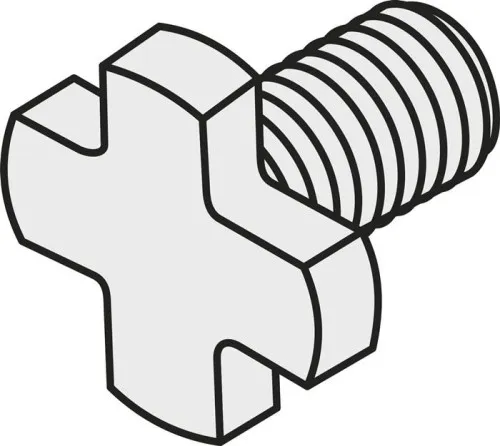 Vis à tête fraisée cruciforme ISO KS 04 Poids brut 8,7 g PRAMET