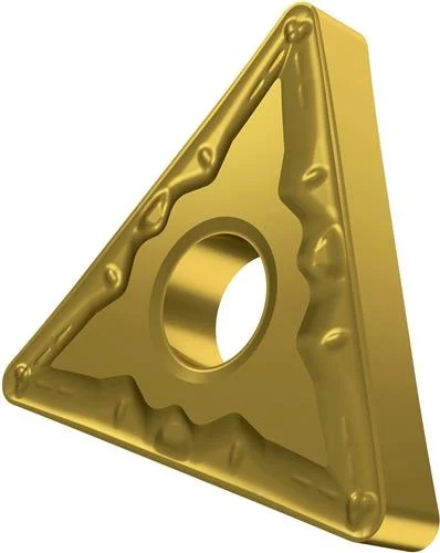 Plaquette de tournage ISO TNMG 160404E-FM:TT310 Ø 3,81 mm Revêtement PVD doré — lot de 10 pièces