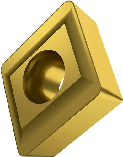 Plaquette de fraisage amovible ISO CCMX 060304S-TS1:M8340 D.2,8mm PVD revêtue or — lot de 10 pièces