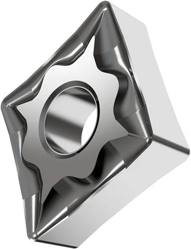 Plaquette de tournage réversible ISO CNMG 120404E-NF:HF7 - Diamètre alésage 5,16 mm - Argent — lot de 10 pièces