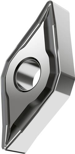 Plaquette de tournage ISO DNMG 150604E-NF:HF7 Diamètre d'alésage 5,16 mm Couleur argent — lot de 10 pièces