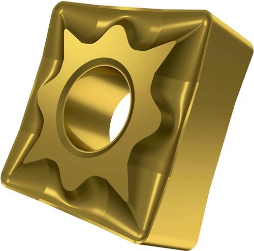 Plaquette de tournage ISO SNMG 120408E-NF:T8315 D.5,16mm revêtement PVD doré — lot de 10 pièces
