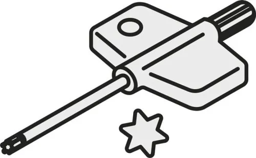 Clé Torx ISO FLAG T07 Poids brut 6,6g PRAMET