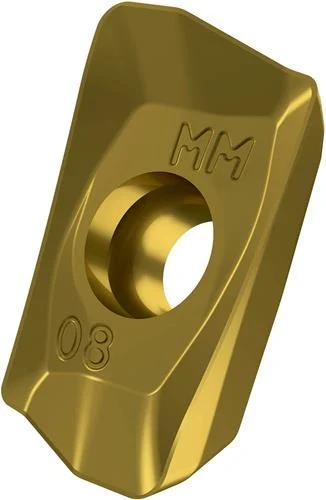 Plaquette de fraisage réversible ISO ADMX 11T304SR-MM:M8340 D.2,9mm PVD revêtue or — lot de 10 pièces