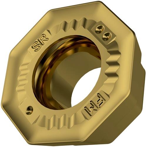 Plaquette de fraisage à plaquettes amovibles ISO ODMT 0505ADSR-FM:M8340 Diamètre 5,5 mm revêtement PVD or — lot de 10 pièces