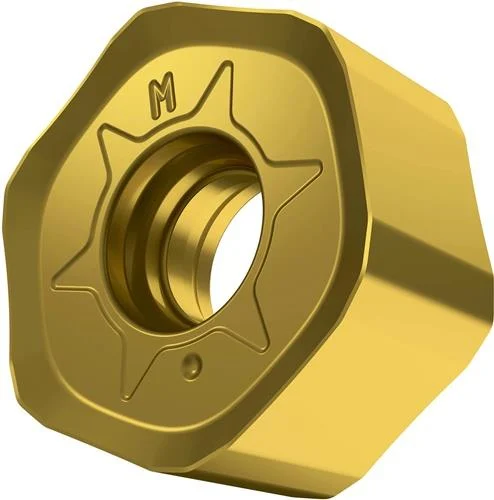 Plaque de fraisage amovible ISO HNGX 0604ANSN-M:M8330 D.3,7mm PVD revêtue Or — lot de 10 pièces