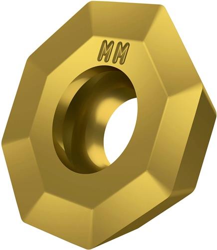 Plaquette de fraisage amovible ISO OEHT 0604AEER-MM:M8330 D.5,5mm PVD revêtue or — lot de 10 pièces