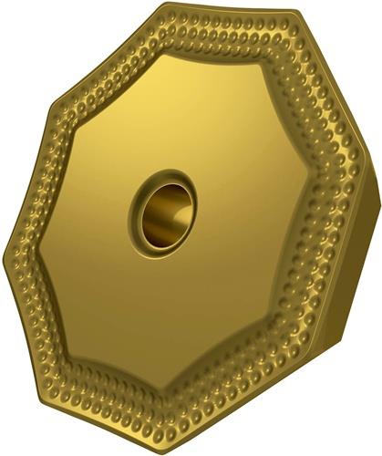 Plaquette de fraisage indexable ISO OFKR 0704SN-M:M8330 D.2,65mm PVD revêtue or — lot de 10 pièces