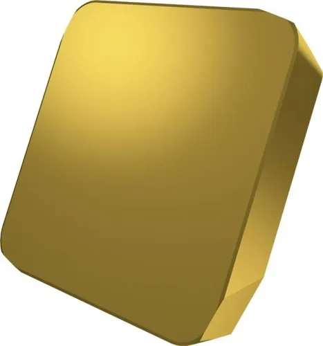 Plaquette de fraisage Pramet ISO SPKN 1203EDSR:M8330 Profondeur 9 mm Revêtement PVD Or
