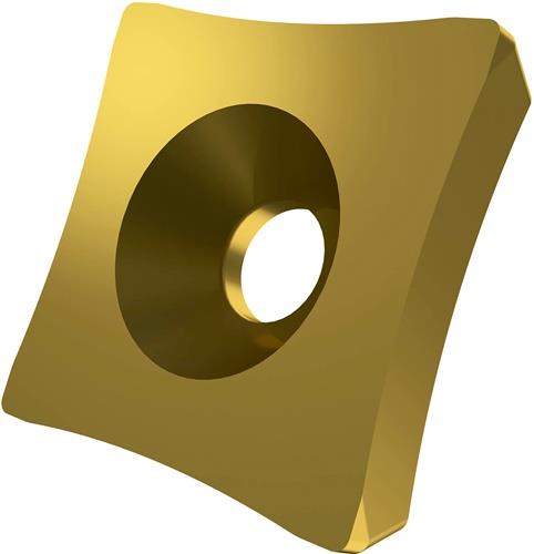 Plaquette de tournage ISO SPUB 19-R50:6640, rayon 50 mm, revêtement MT-CVD or — lot de 10 pièces