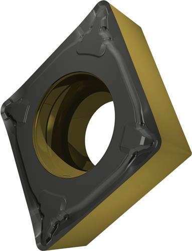 Plaquette de tournage indexable ISO CCMT 120408E-UR:T9415 Diamètre 5,5 mm revêtement MT-CVD — lot de 10 pièces
