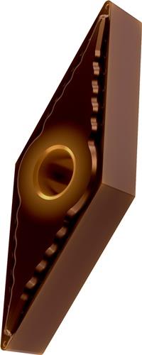 Plaquette de tournage ISO VNMG 160404E-FF :T8415 Perçage Ø 3,81 mm PVD PRAMET — lot de 10 pièces