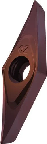 Plaquette de tournage réversible ISO VCGT 110204E-SF3:T8415 D.2,8 mm revêtement PVD — lot de 10 pièces