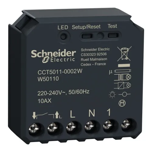 Actionneur de commutation Wiser Schneider Electric 1 voie encastré CCT5011-0002W