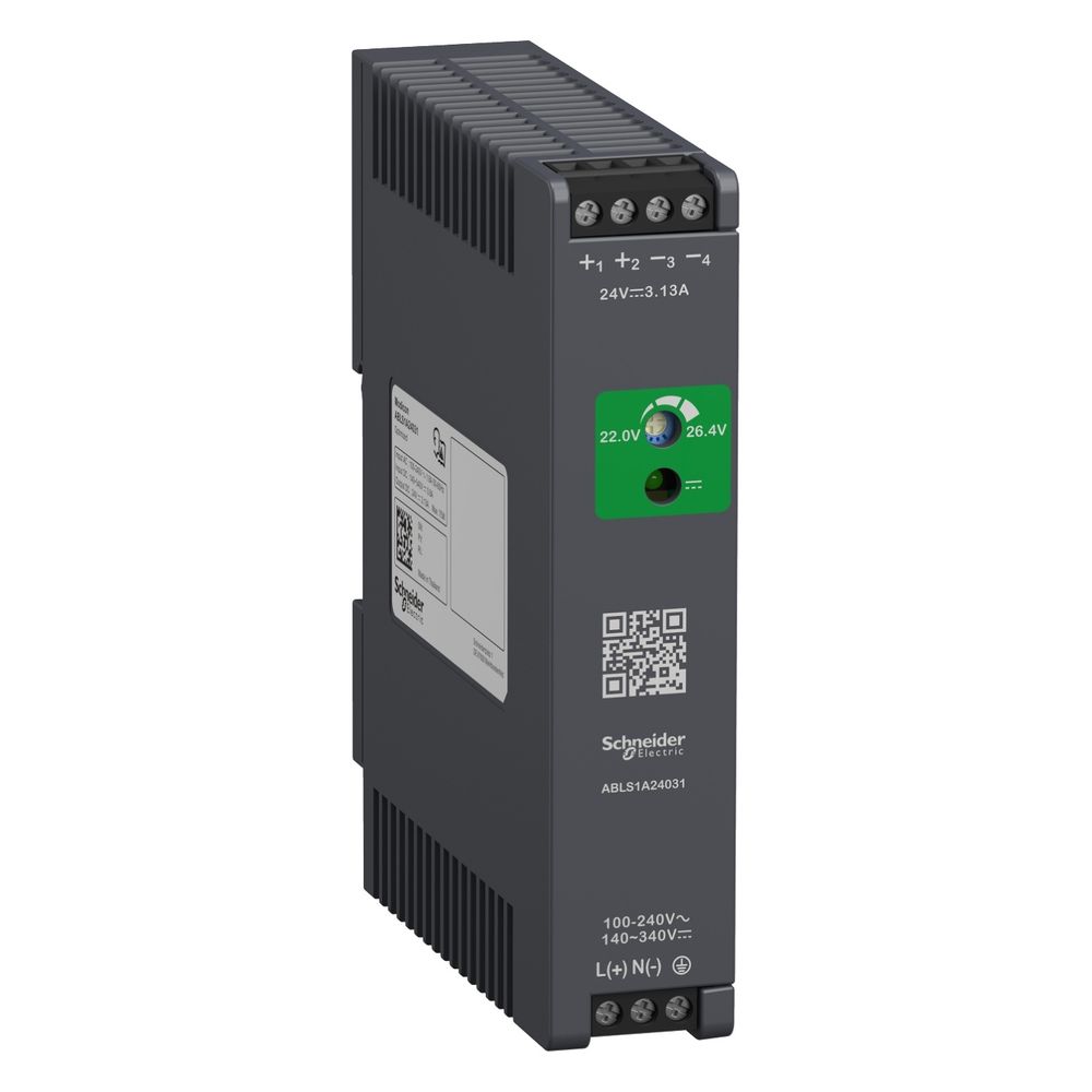 Alimentation stabilisée Schneider Electric Modicon ABLS Optimized 75W 24V DC