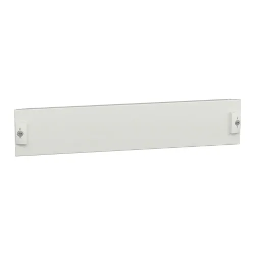 Schneider Electric Cache PrismaSeT P, 2U 2 modules 500x100 mm, acier, blanc RAL 9003