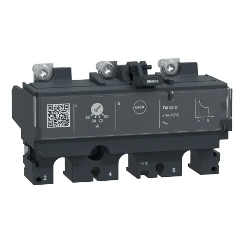 Relais de déclenchement thermomagnétique Schneider Electric C103TM080