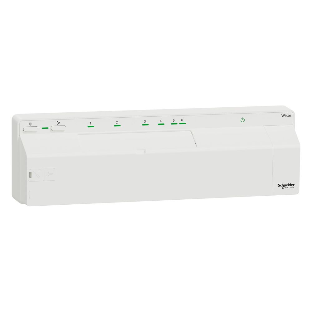 Actionneur connecté Schneider Electric Wiser CCTFR6610, 230V 305x90x65 mm, thermoplastique, blanc