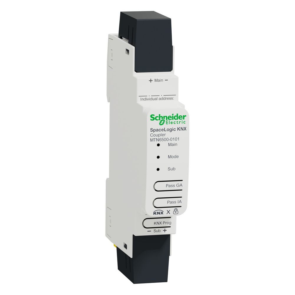 Coupleur KNX Schneider Electric MTN6500-0101 SpaceLogic sur rail DIN