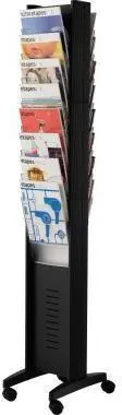 Support de prospectus Paperflow EPI 276N.01 16 compartiments noir