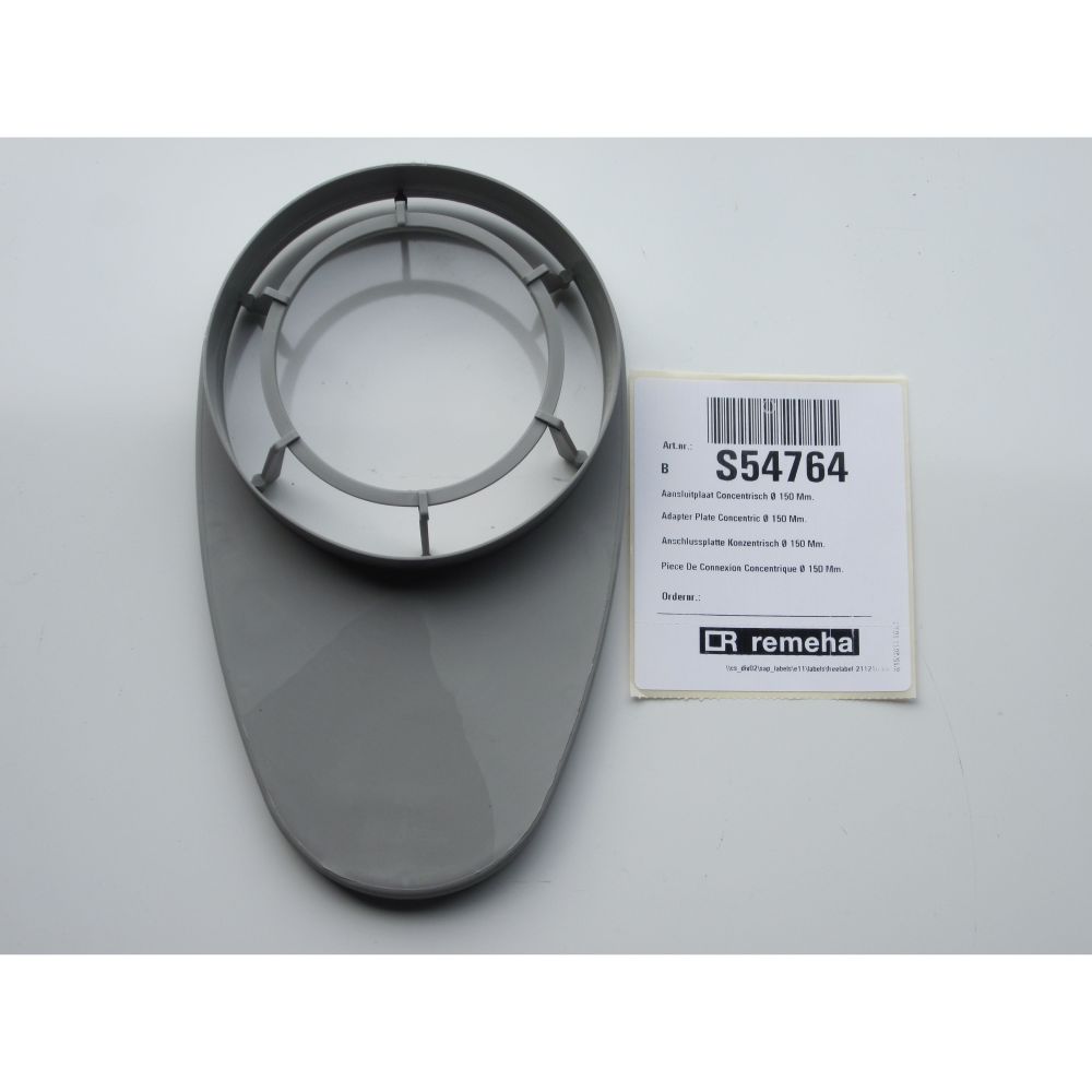 Remeha Plaque de raccordement concentrique, 150 mm, S54764