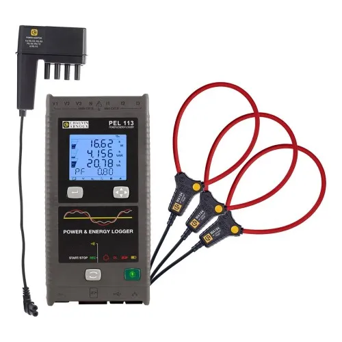 Chauvin Arnoux PEL 113 #P01300003 - Enregistreur de puissance et d'énergie avec adaptateur secteur