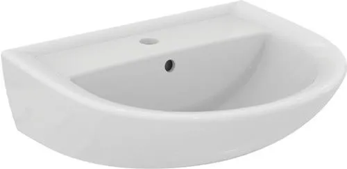Lavabo Ideal Standard Eurovit, 1 trou de robinetterie, avec trop-plein, 550x460x175 mm, blanc