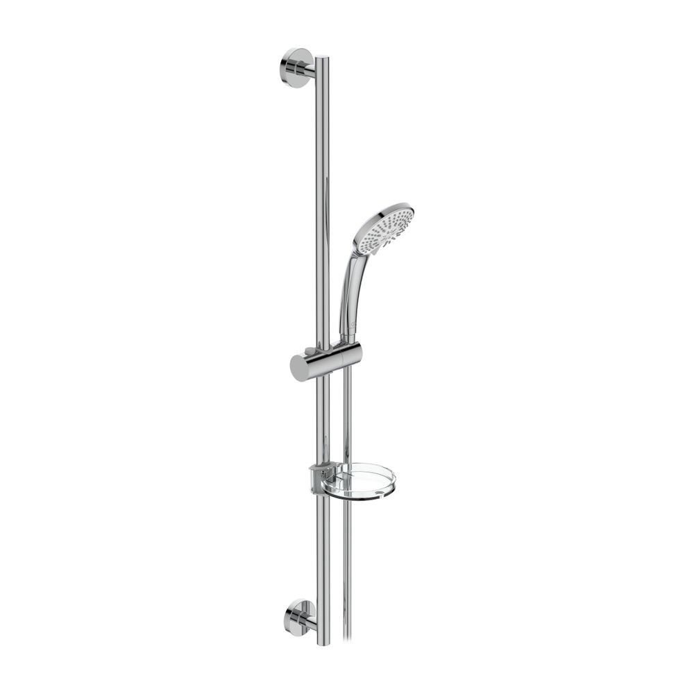 Kit de douche Idealrain 900 mm avec pommeau 3 fonctions, diamètre 100 mm, chromé