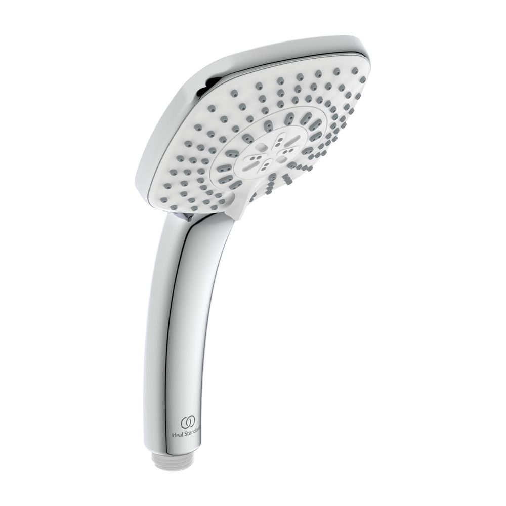 Pommeau de douche à 3 fonctions Idealrain Cube Ideal Standard, 100 mm, chromé