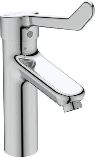 Robinetterie de lavabo Ideal Standard IS WT-Armatur Ceraplus Grande avec levier clinique sans garniture d'évacuation, sortie 123 mm, chromé