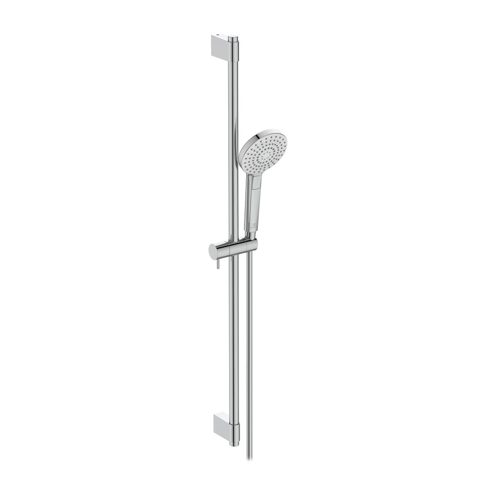 Set de douche Idealrain Evo Ideal Standard, 900 mm, pommeau 3 fonctions Ø110 mm, chromé
