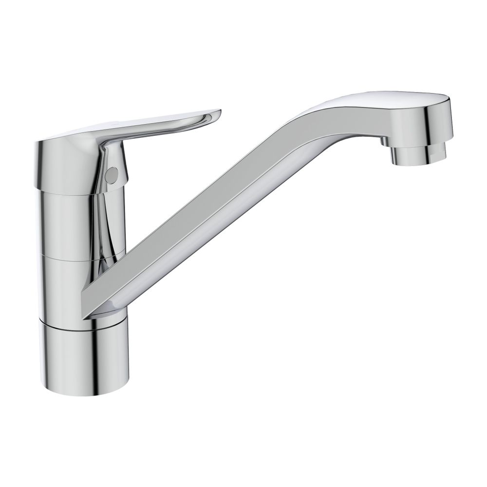Robinetterie de cuisine Ideal Standard Ceraflex, bec orientable 228 mm, montage avant fenêtre, chromé