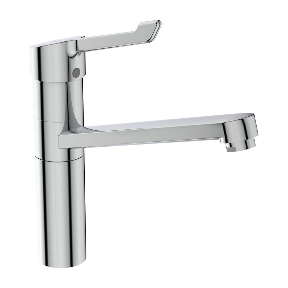 Robinetterie de cuisine Ideal Standard Ceraflex, avec levier clinique, bec haut, sortie de tube 222 mm, chromé