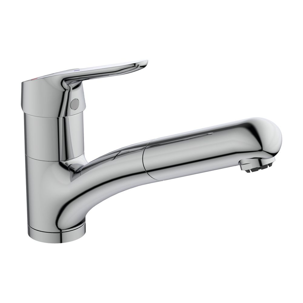 Robinetterie de cuisine Ceraflex, sortie haute, avec bec orientable, sortie 210 mm, chromé