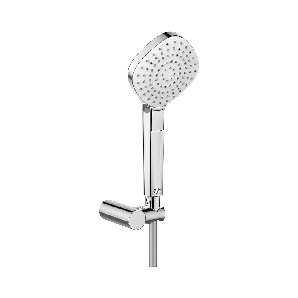 Set de douchette manuelle Idealrain Evo 3 fonctions, Ideal Standard, tête de 115 mm, chromé