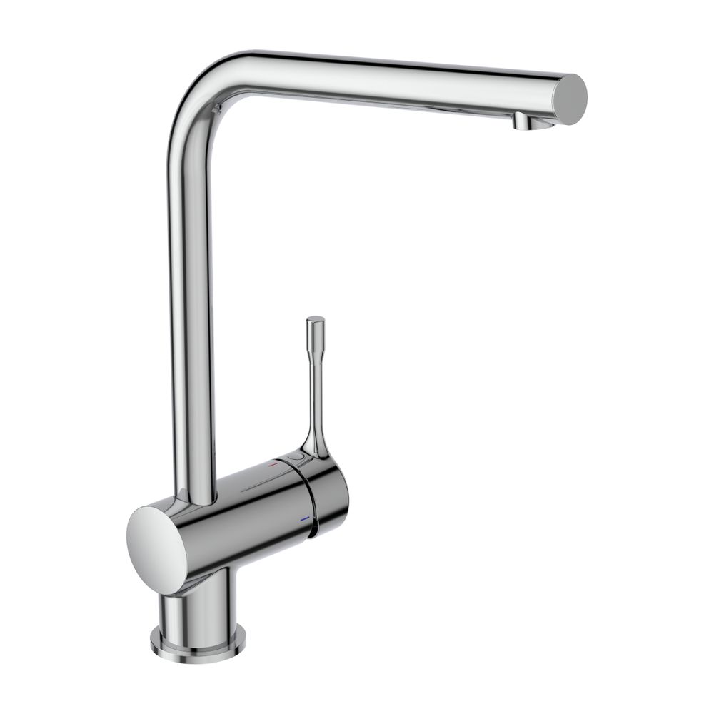 Robinetterie de cuisine Ideal Standard CeraLook, bec haut, sortie 225 mm, chromé