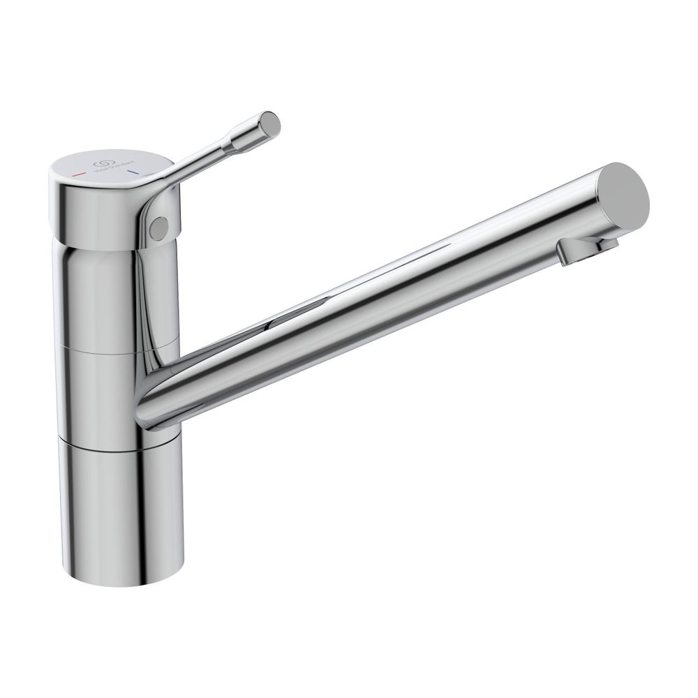 Robinetterie de cuisine Ideal Standard CeraLook, bec haut, sortie 230 mm, chrome