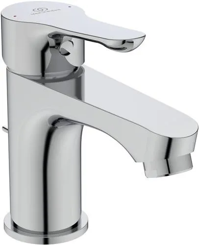 Robinetterie de lavabo Ideal Standard Alpha, avec évacuation, sortie 115 mm, chromé