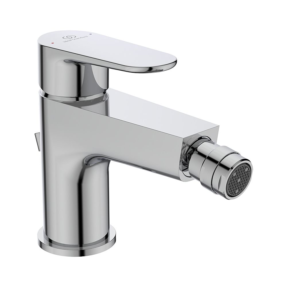 Robinetterie de bidet Ideal Standard Cerafine O avec évacuation, sortie 132 mm, chromé