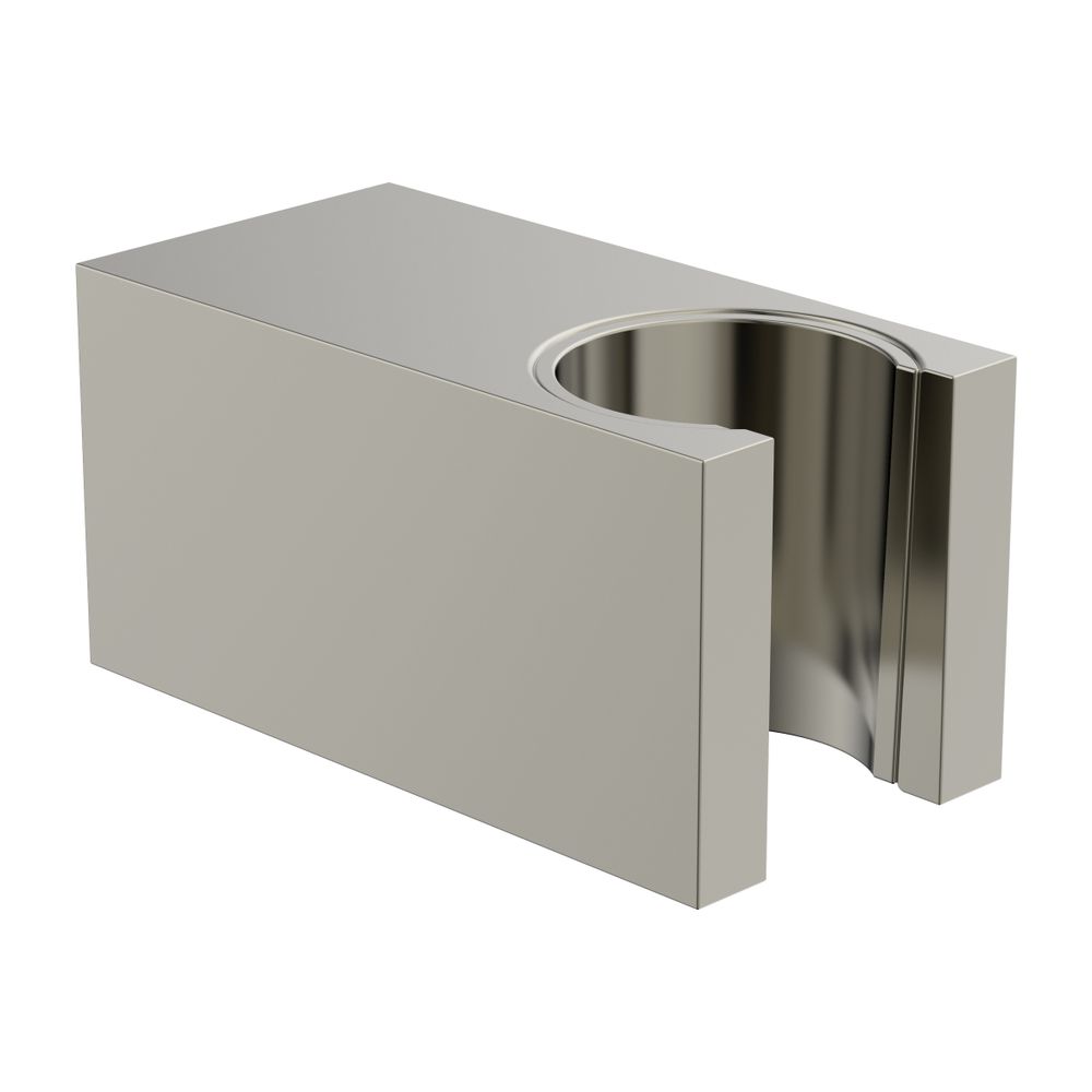 Support mural Idealrain Ideal Standard, rosace carrée, pour douchette manuelle, finition Silver Storm