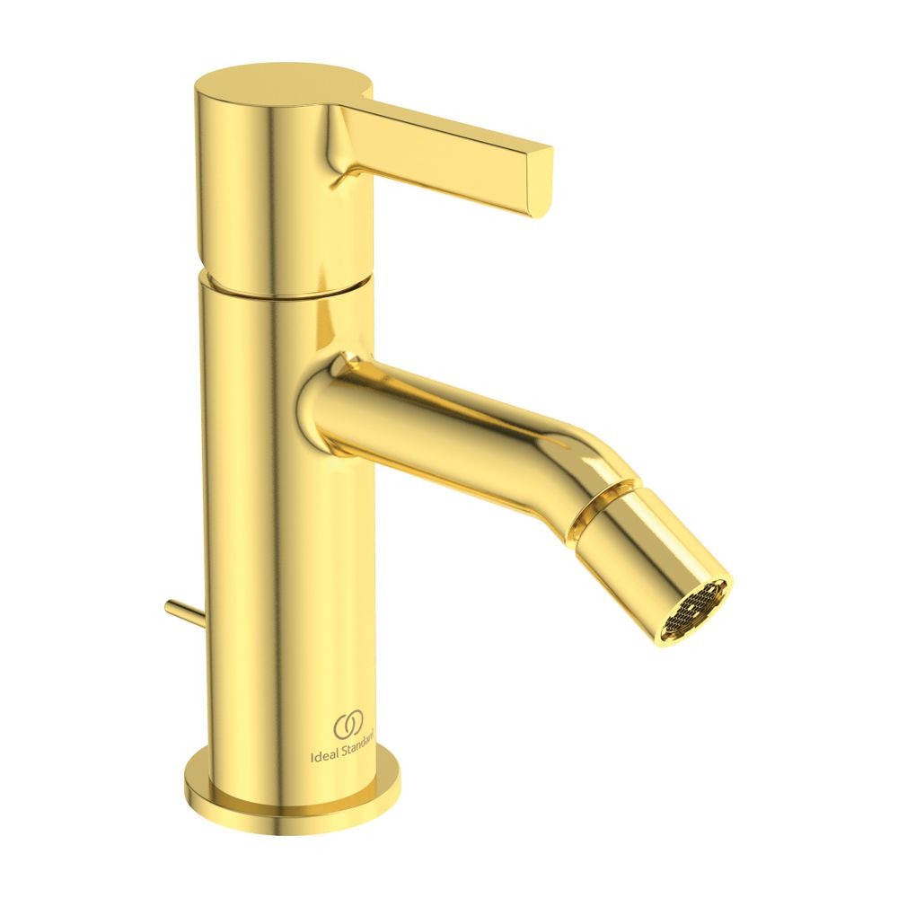 Robinetterie de bidet Ideal Standard JOY, avec évacuation - Ø 110 mm - Or brossé