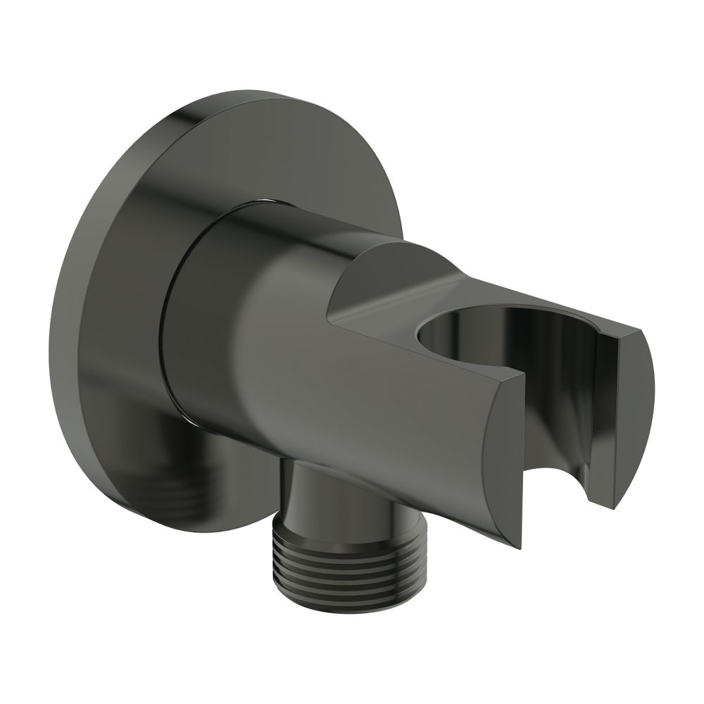 Rosace ronde Idealrain pour douchette et flexible de douche G1/2 MagneticGrey - Ideal Standard