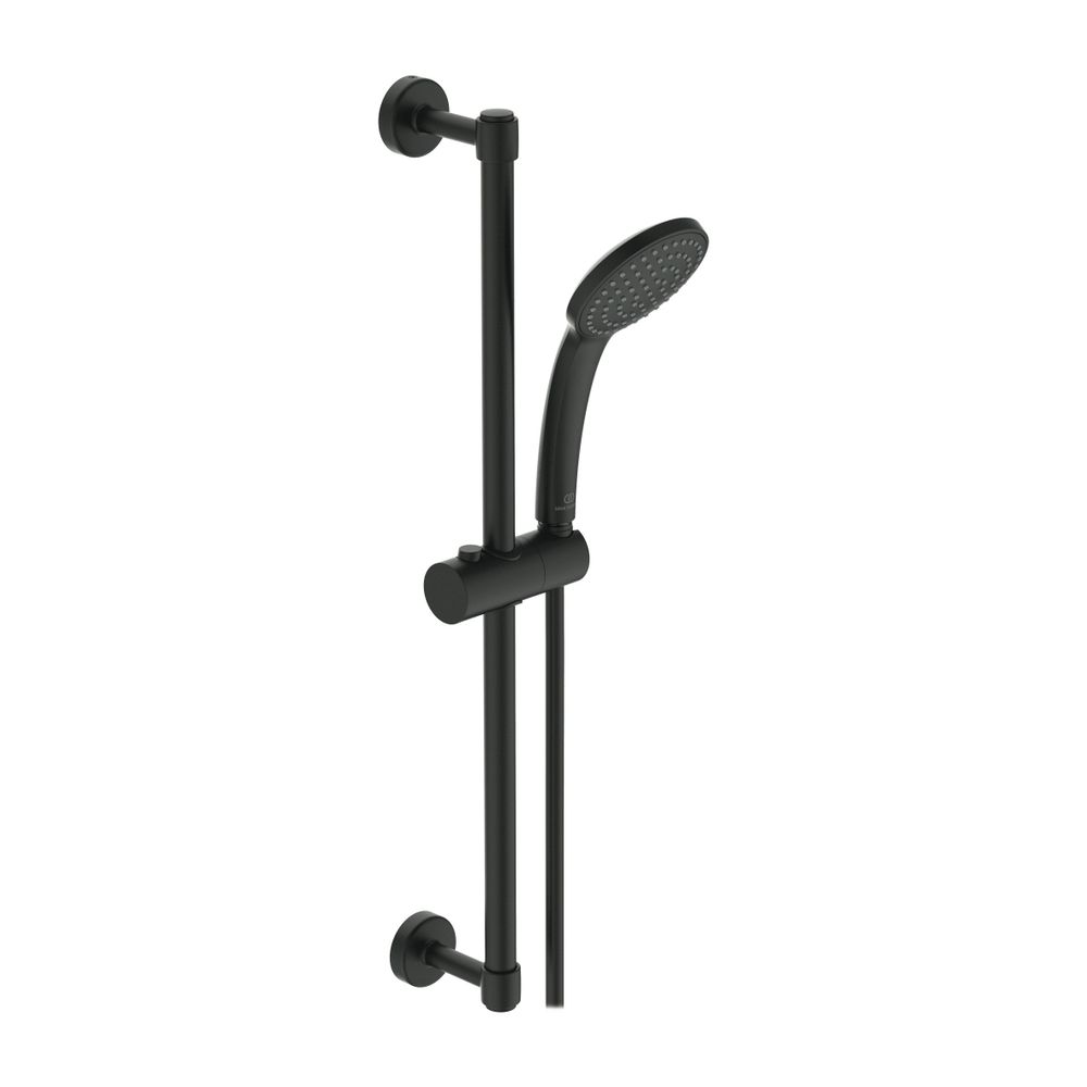 Ideal Standard Ensemble de douche Idealrain 600 mm avec pommeau de douche manuelle 1 fonction 100 mm Silk Black