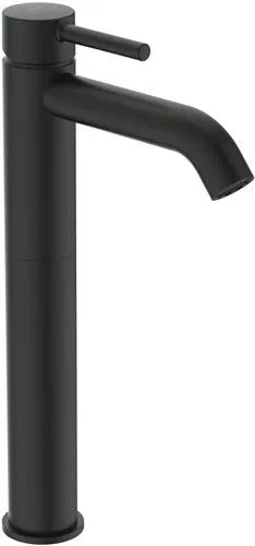 Robinetterie Ideal Standard IS WT Ceraline avec socle rallongé sans évacuation, sortie 150 mm, noir soie