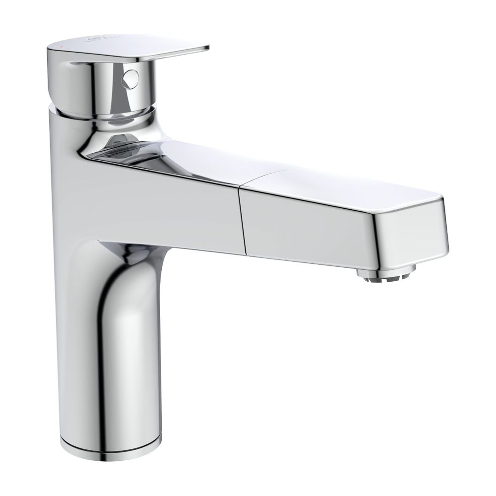 Robinetterie de cuisine Ideal Standard Ceraplan avec bec haut ND sortie 210 mm 1 fonction douchette manuelle Chromé