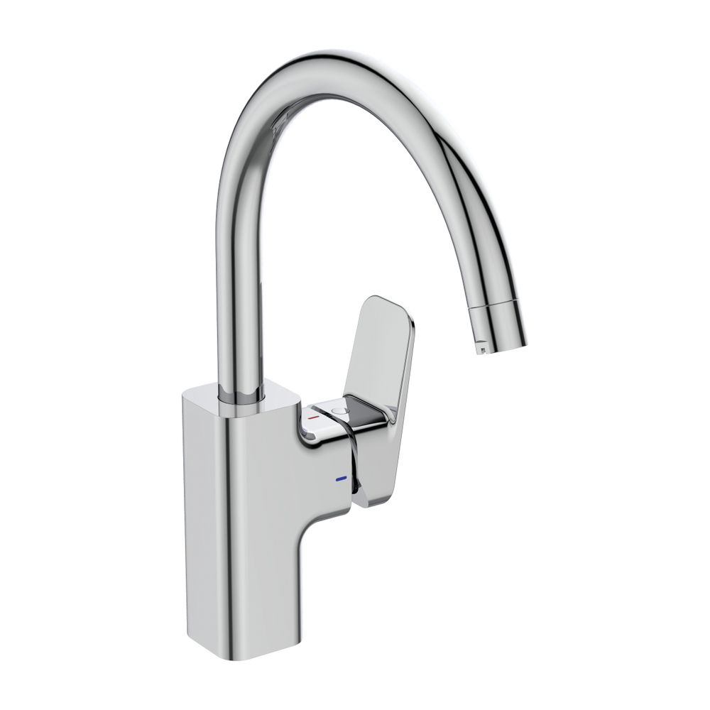 Robinetterie de cuisine Ideal Standard Ceraplan Sortie 200 mm avec bec bas débit Chromé