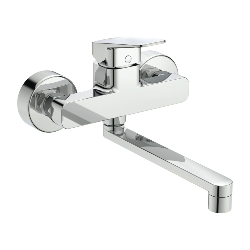 Robinetterie de cuisine Ideal Standard Ceraplan, sortie 238 mm, finition chromée