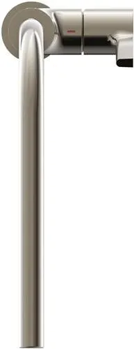 Robinet de cuisine Ideal Standard IS série Gusto, bec 232 mm, sortie en L, finition Silver Storm